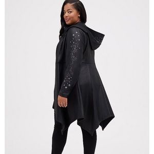 Torrid Harry Potter Faux Suede Deathly Hallows Black Jacket